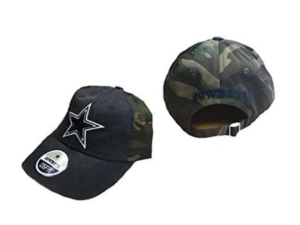 Dallas Cowboys Mens Woodland Camo Adjustable Hat / Cap